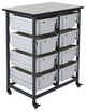 Luxor MBS-DR-8L Mobile Bin System, Double Row