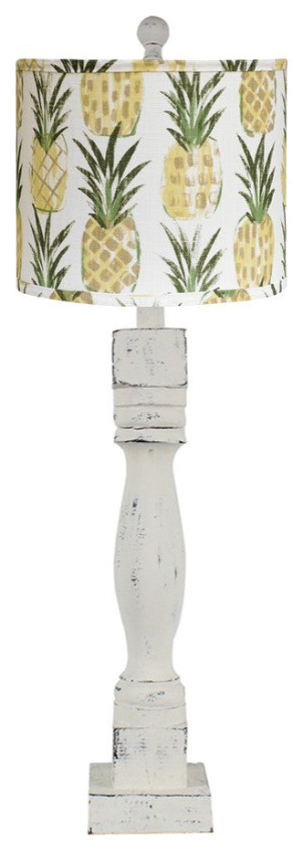 Rustic Pineapple Welcome Table Lamp