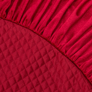 48''D Velvet Ruffled Christmas Tree Skirt