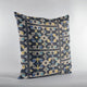 Plutus Blue Morocco Damask Luxury Throw Pillow, 20"x26"