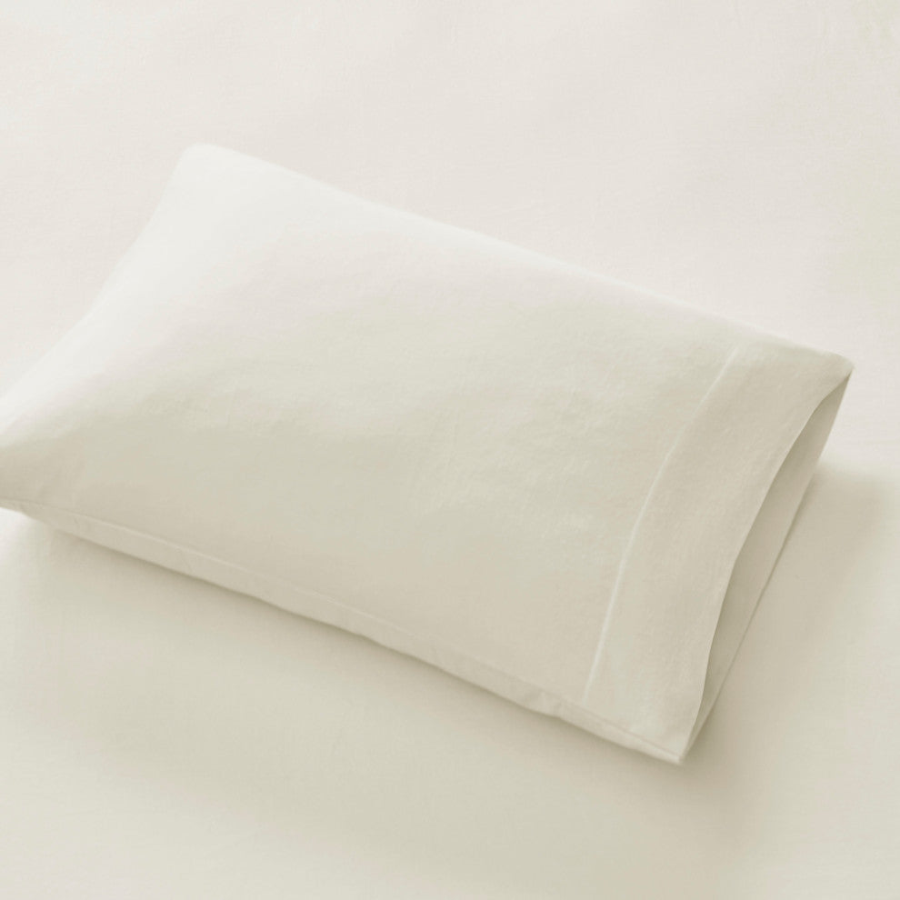 Beautyrest Oversized Flannel 4 Piece Sheet Set, Ivory Solid