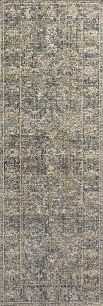 Chris Loves Julia x Loloi Rosemarie Sand/Lagoon 2'-7" x 10'-0" Area Rug