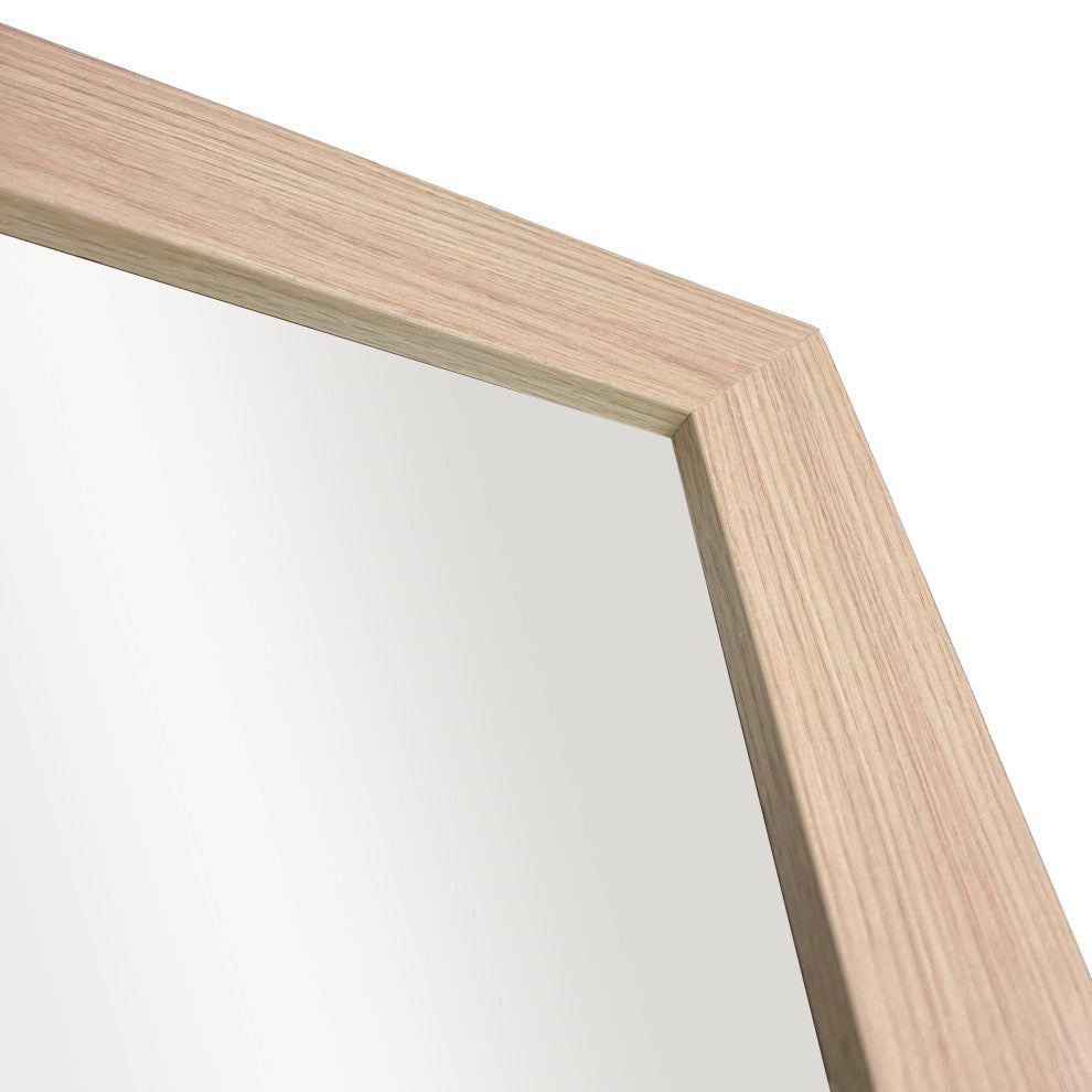 24" Rectangle Framed Mirror in Neutral Finish