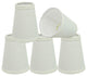 32654-5 Hardback Empire Chandelier Clip On Lamp Shade Off White 2 1/2"x4"x5"
