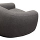 Pascal Swivel Chair With Boucle Textured Fabric, Charcoal