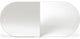 Atipico Obei Obei Oblong Mirror, Extrawhite/Extrawhite