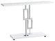 47" White Floor Shelf Console Table With Storage