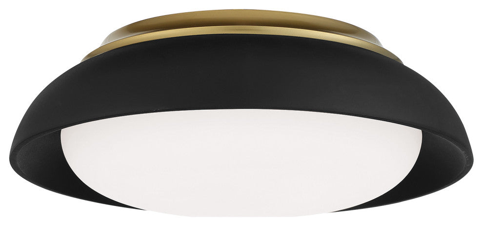 Minka Lavery 15" LED Flush Mount, Sand Coal