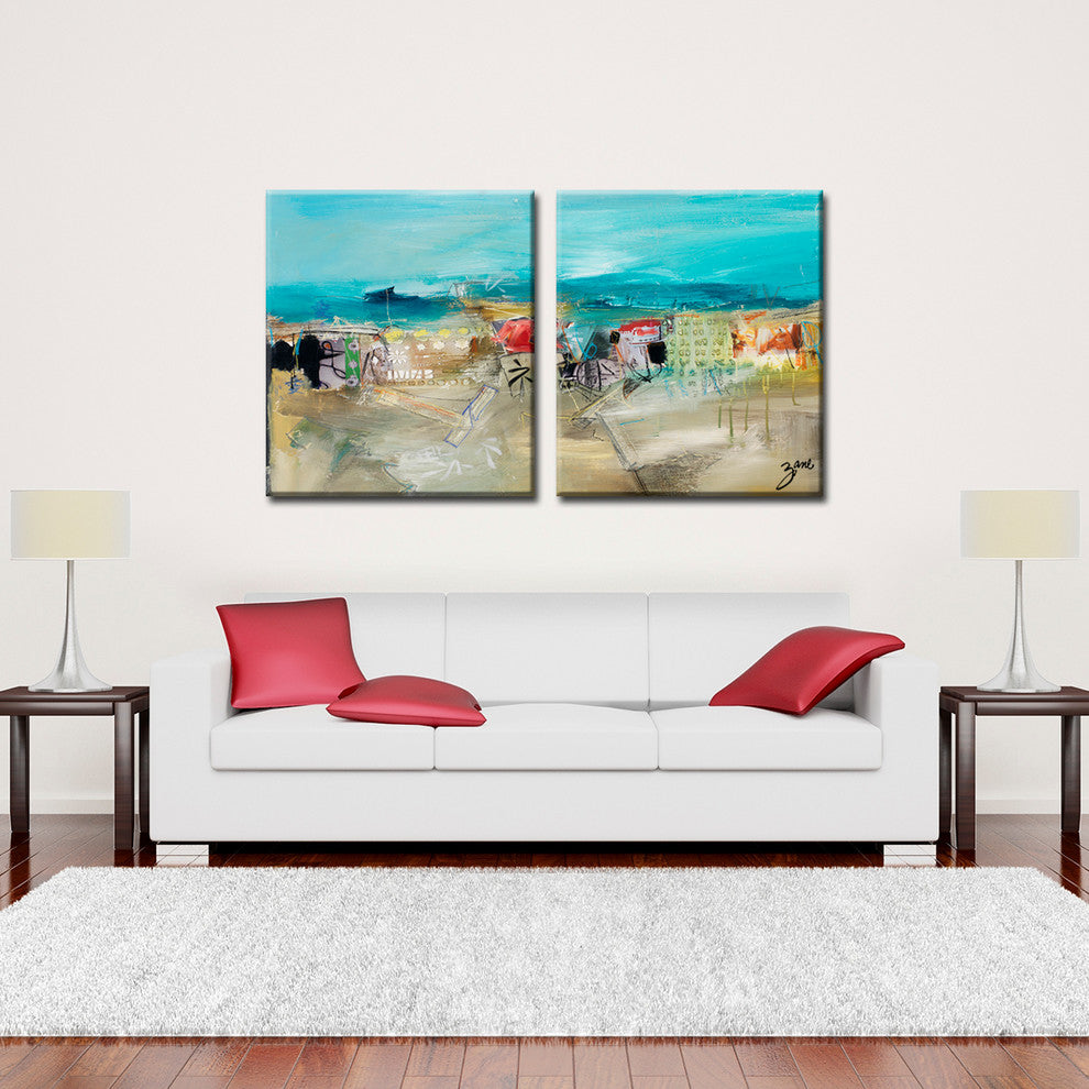 Confetti, Canvas Wall Art, 20"x40" 2-Panels