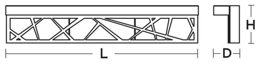 Boon Vanity Light Fixture, White Finish, 36"