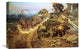 "Bruin Not Bunny" Stretched Canvas Giclee by Charles M. Russell, 24"x16"
