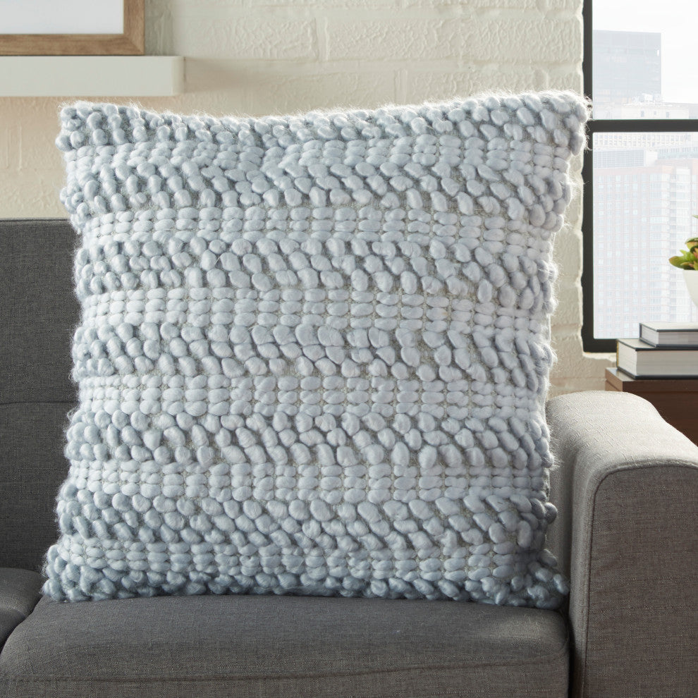Mina Victory DC827 Throw Pillow, Sky, 20" x 20"