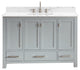Avanity Modero 48" Vanity, Chilled Gray, Cala White Engineered Stone Top