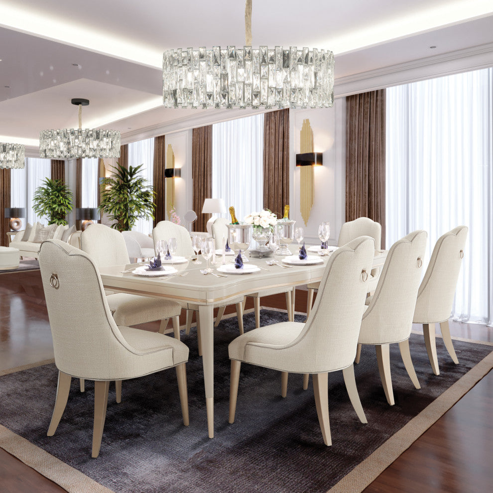 Malibu Crest 9-Piece Dining Room Set, Blush