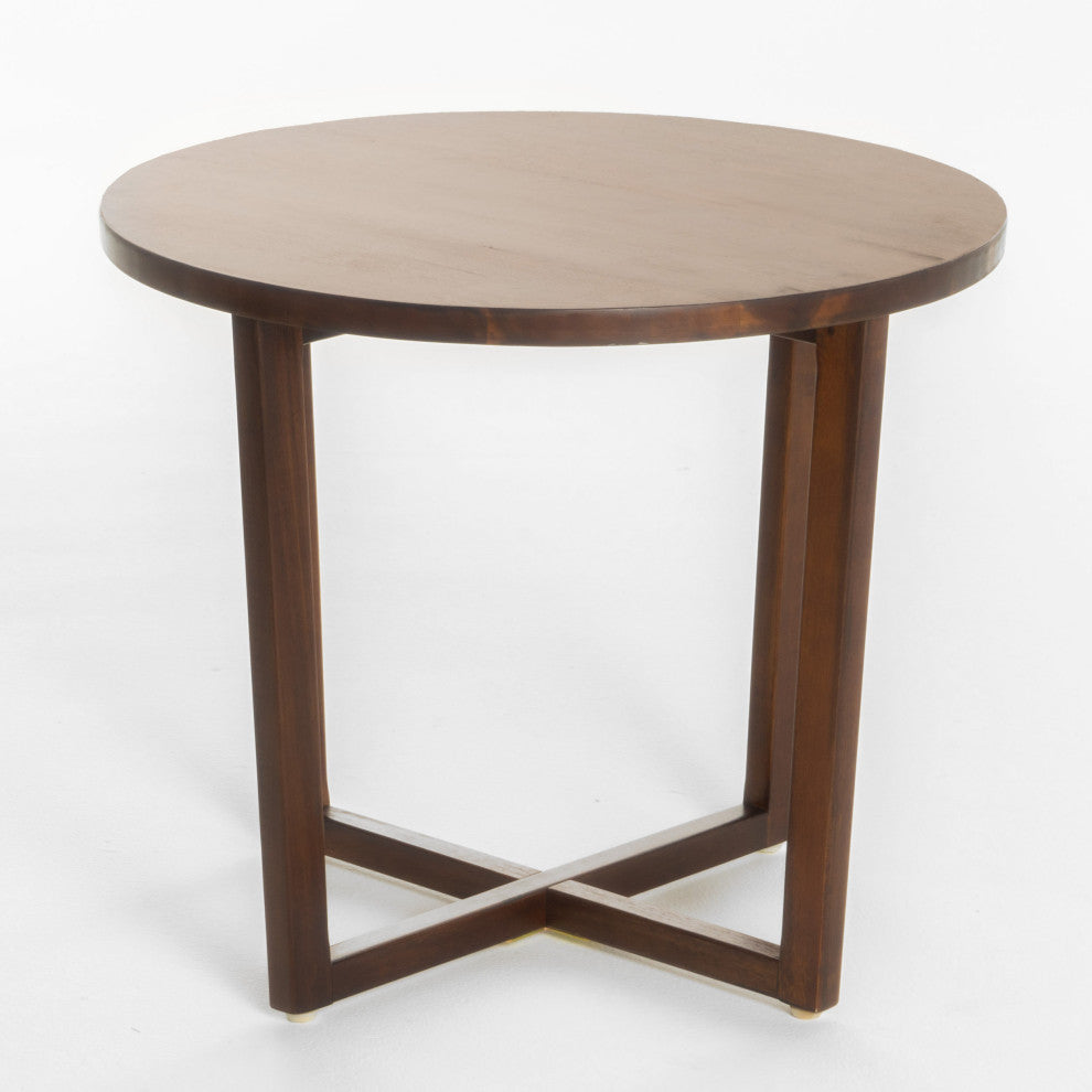 GDF Studio Tanzania Rich Mahogany Wood End Table