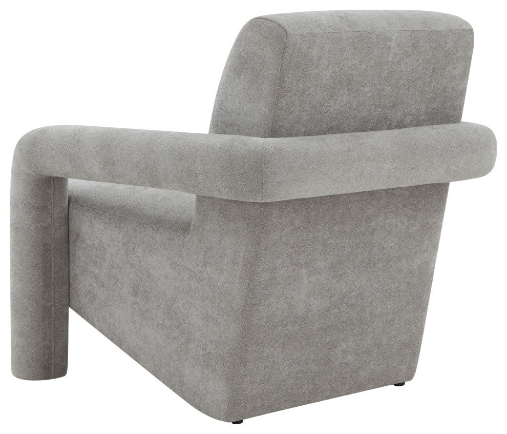 Safavieh Couture Faylin Boucle Accent Chair, Grey