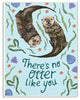 There's No Otter Like You With Starfish & Clams Painting Wall Art, 13"x19"