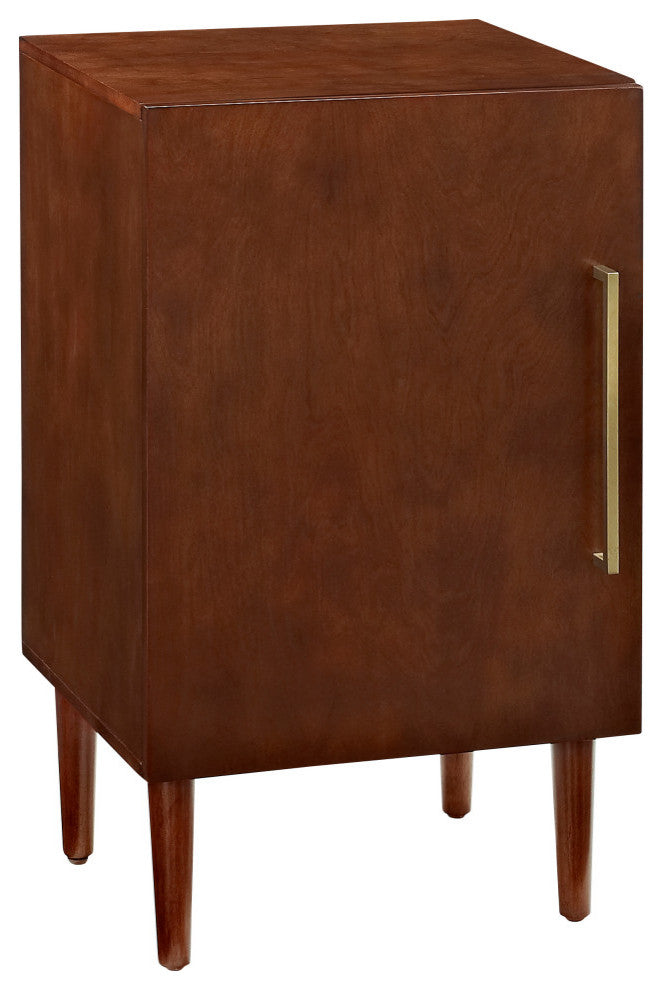 Everett Record Player Stand, Mahogany Finish