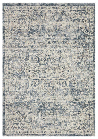 Theory THY-02 Ivory/Blue 5'3"x7'8" Area Rug