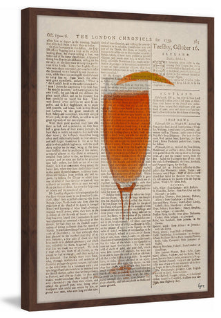 "Mimosa" Framed Painting Print, 12"x18"
