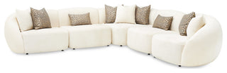 Le Montreaux 5-Piece Modular Chenille Sectional, Gardenia