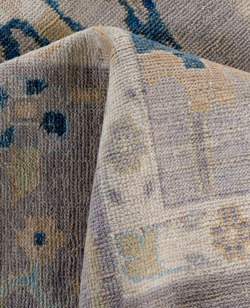Oushak One-of-a-Kind Hand-Knotted Area Rug Gray, 10'0" x 13'8"