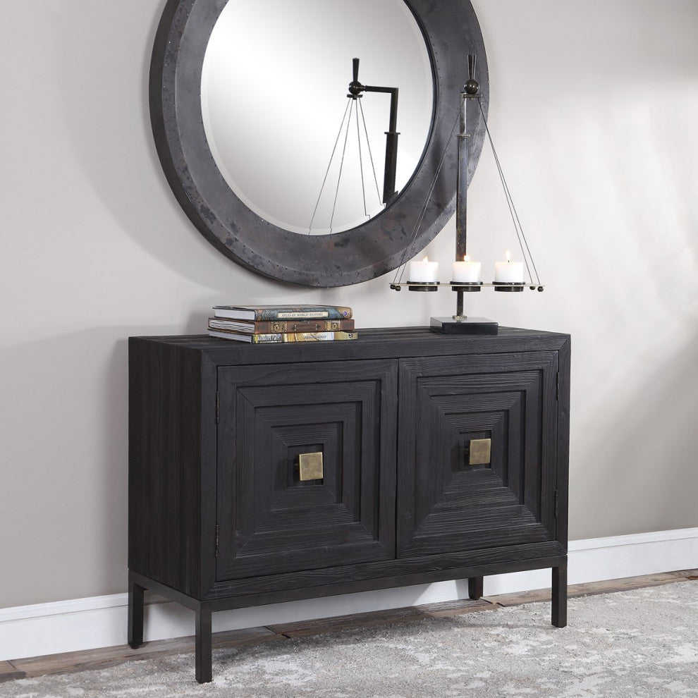 Uttermost Aiken Dark Walnut 2 Door Cabinet 24916