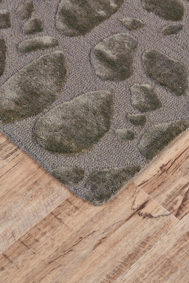 Weave & Wander Malawi Rug, Pewter, 5'x8'