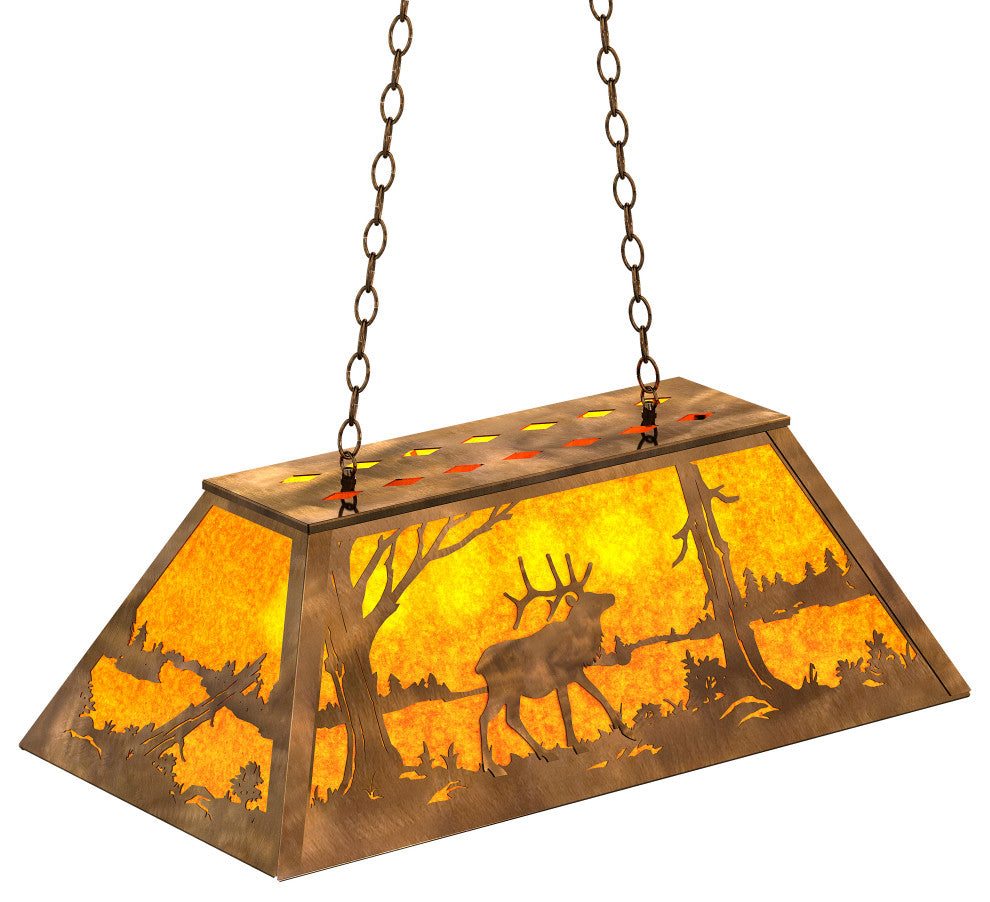 33 Long Elk at Lake Oblong Pendant