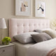 Lily King Biscuit Tufted Performance Velvet Headboard
