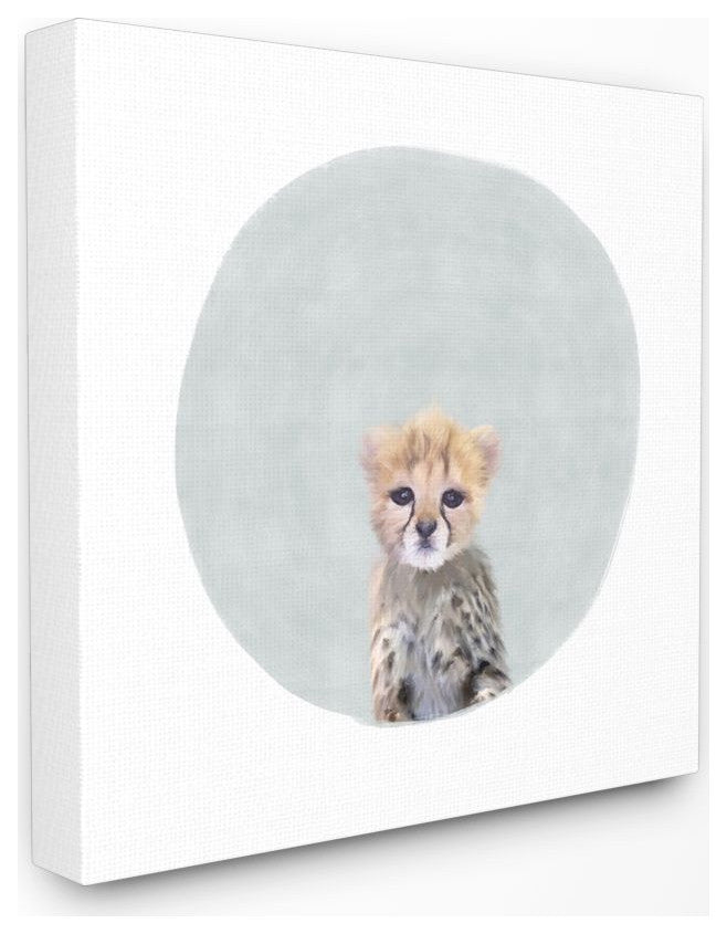 Baby Cheetah Animal Kids Painting, 30"x30"
