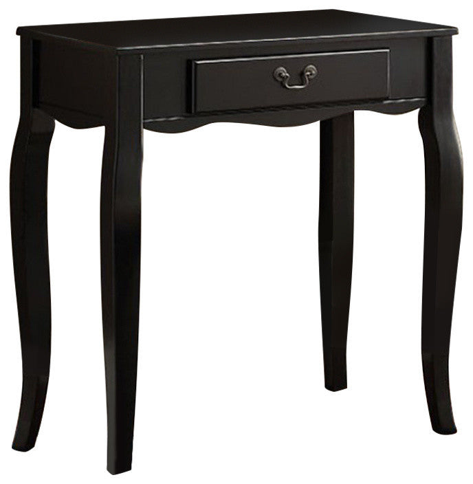 SAMANTHA Transitional Vanity, Black