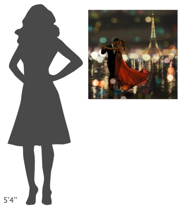 "Midnight in Paris" Stretched Canvas Giclee by Dianne Loumer, 30x30"