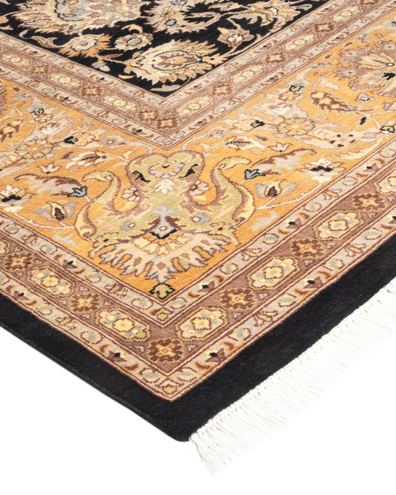 Mogul, One-of-a-Kind Hand-Knotted Area Rug Black, 8' 2" x 10' 5"