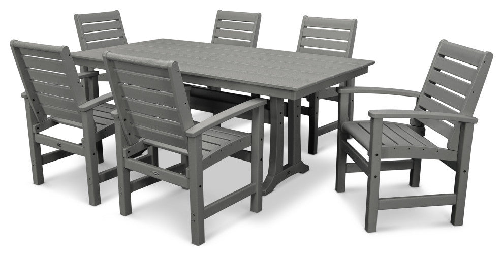 POLYWOOD Signature 7 Piece Farmhouse Dining Set