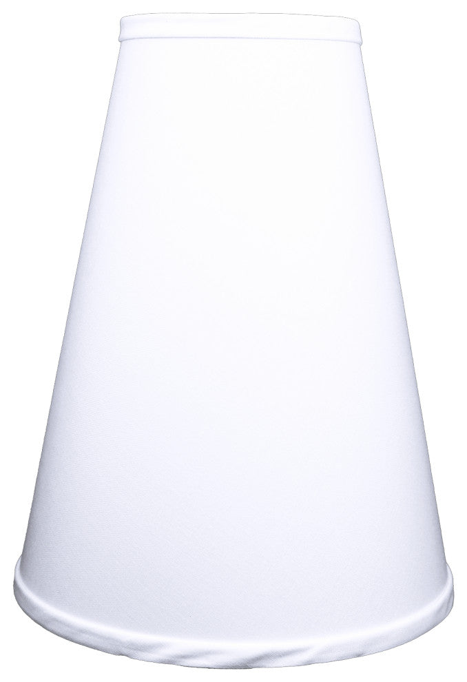 Fenchel Shades 5"x10"x13" Spider Attachment Empire Lamp Shade, Linen White