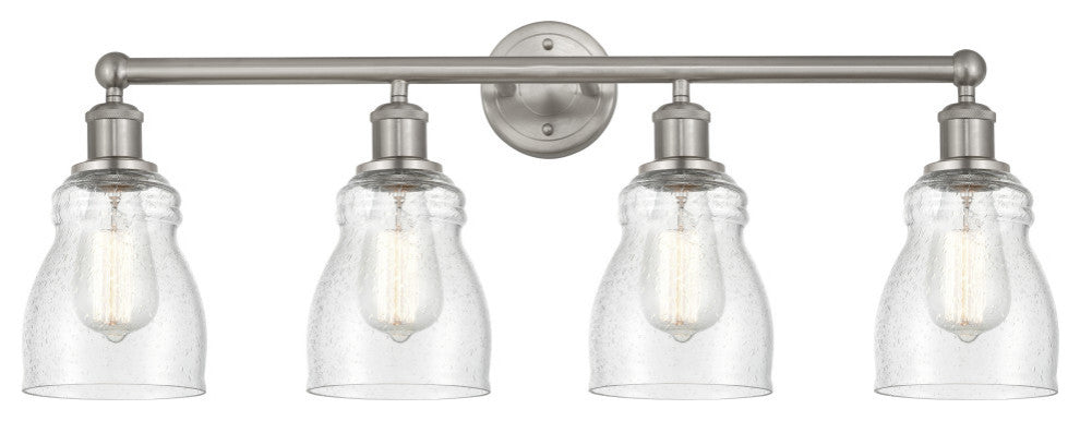 Innovations 616-4W-SN-G394 Ellery 4 Light Vanity Light, Brushed Satin Nickel