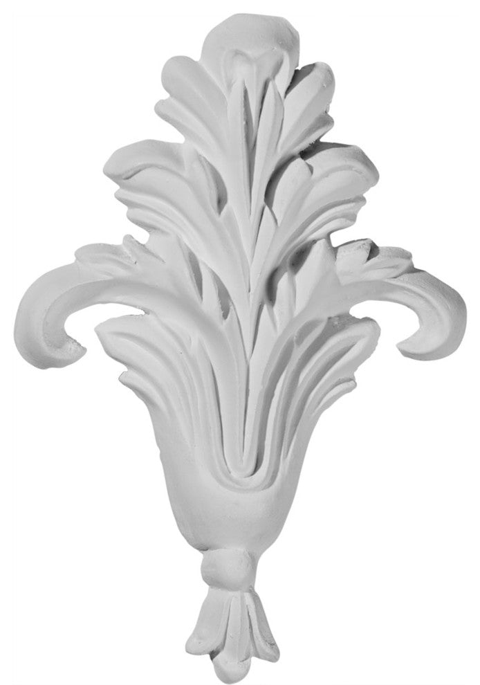 3"W x 4 1/2"H x 1/2"P Small Foliage Onlay