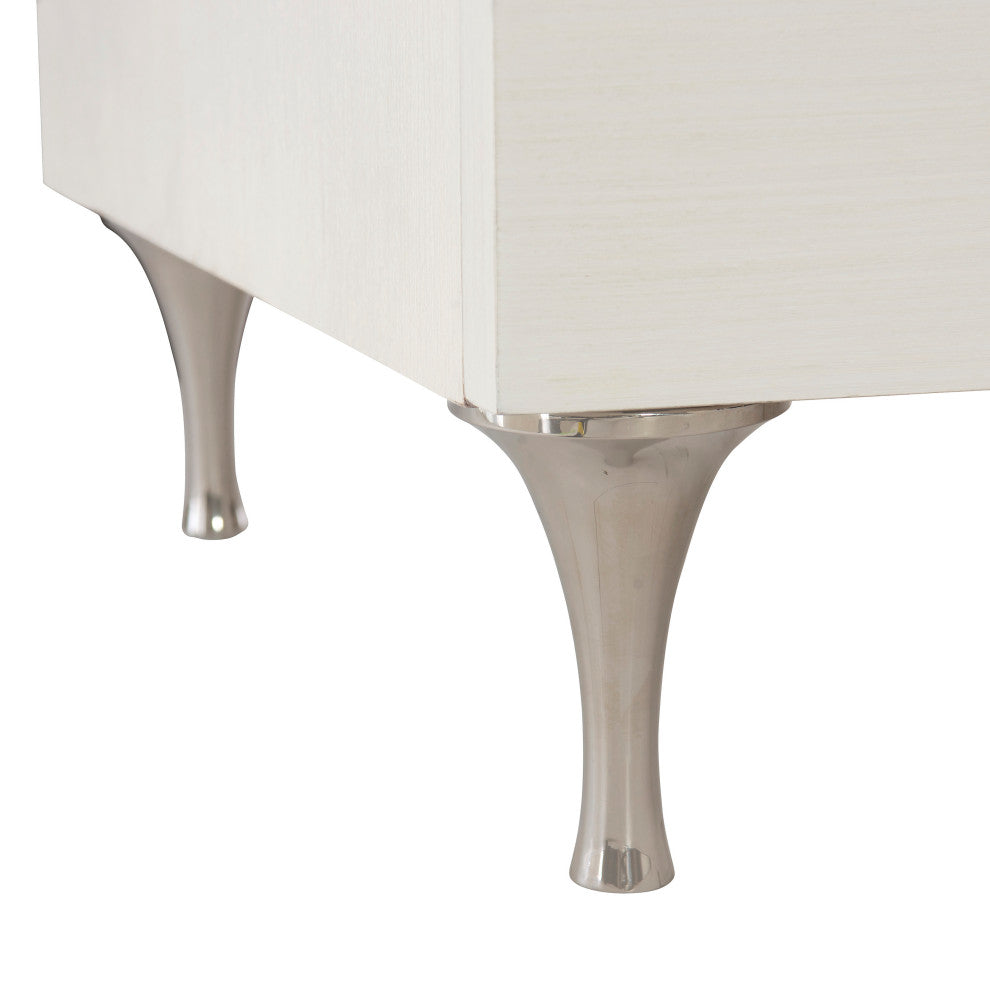 Bernhardt Silhouette Nightstand, Eggshell Finish 34 inch
