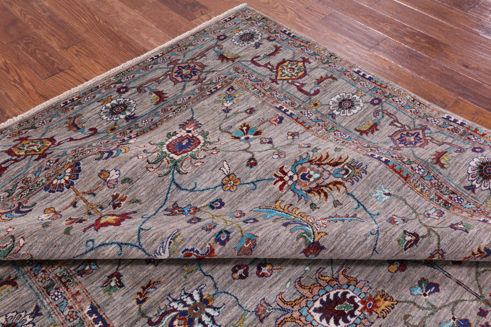 Persian Tabriz Handmade Wool Rug 7' 0" X 9' 8" Q9884