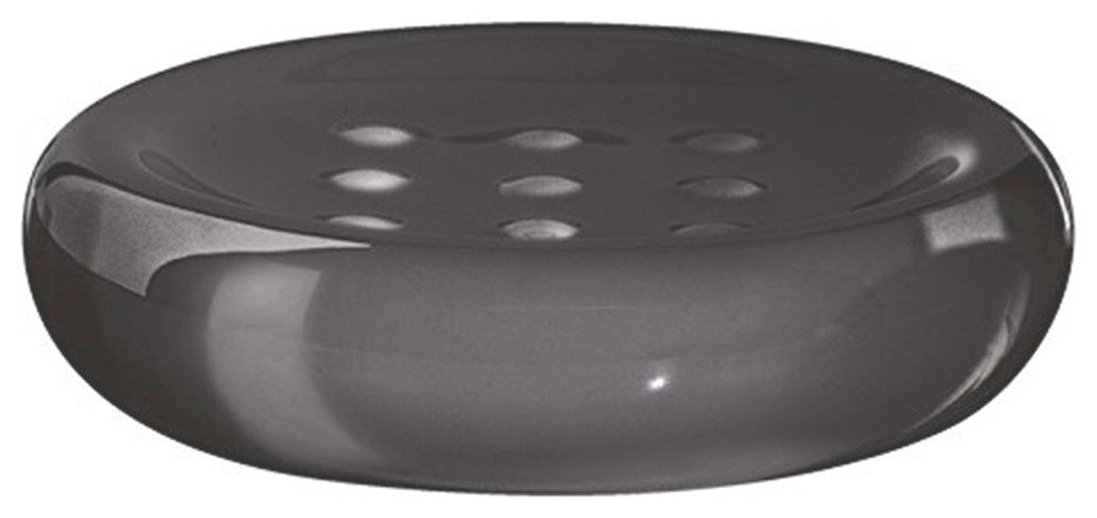 Porcelain Bathroom Accessories, Power, Dark Gray, Soap Dish