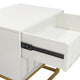 Spectrum 2-Drawer Accent Table, White