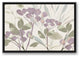 Soft Spring Botanical Purple 2 20x30 Black Floating Framed Canvas