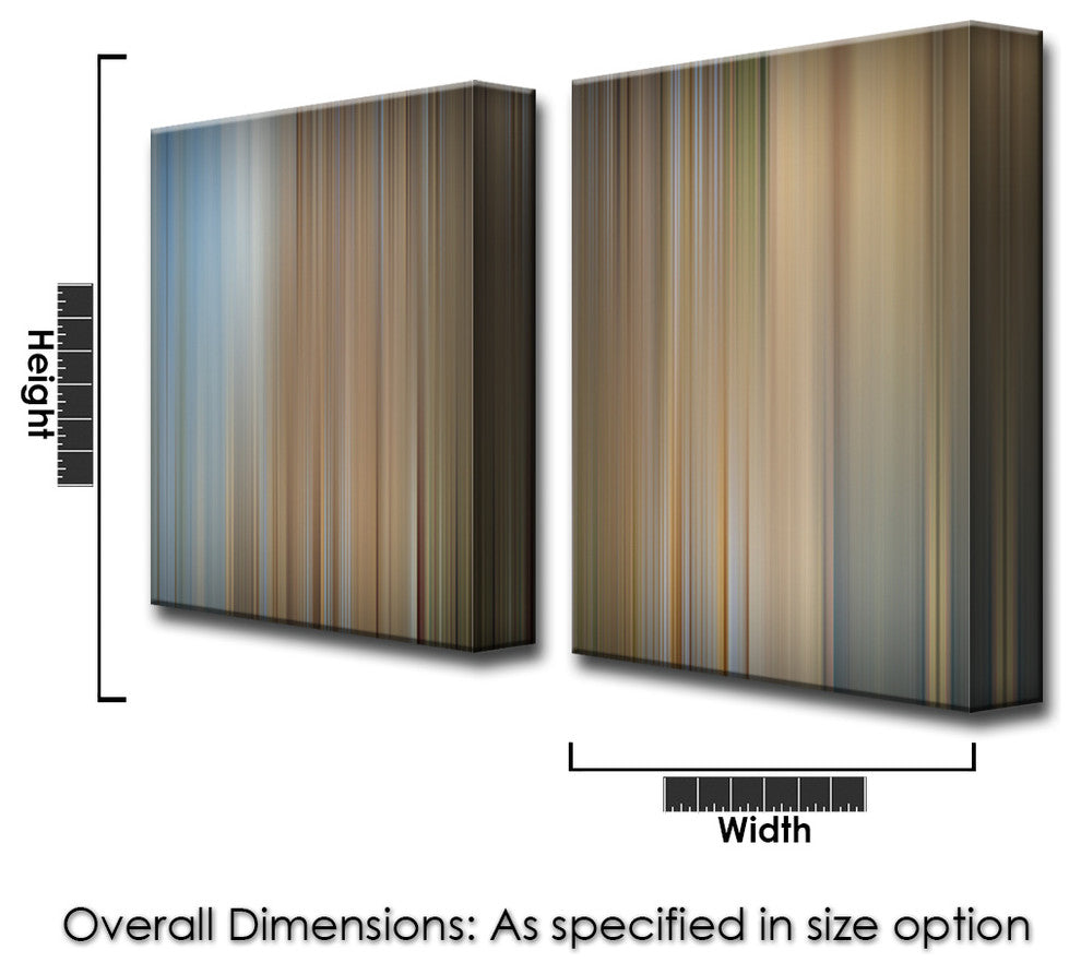 Ready2HangArt 'Blur Stripes XXV' 2-PC Canvas Wall Art Set, 30 in. Highx20 in.