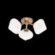 Matteo Lighting X81743AGOP Ceiling Mount, Aged Gold Brass Finish