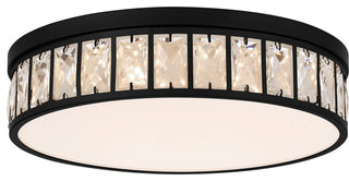 Gibson LED Flush Mount, Matte Black