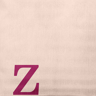 18" x 18" Modern Monogram Indoor/Outdoor Polyester Throw Pillow, Dusty Rose