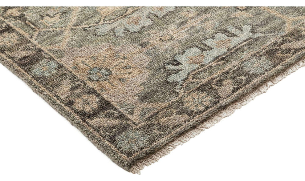 Shirin Dahlia Area Rug, Gray, 7'9"x9'9"