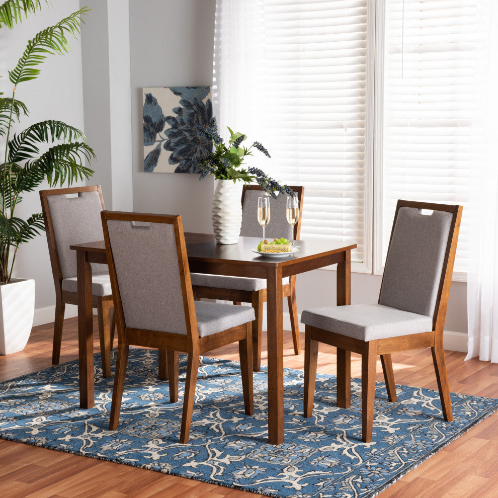 Autumn Modern 5-Piece Dining Set, Gray