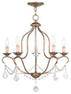 Chesterfield Chandelier, Antique Gold Leaf